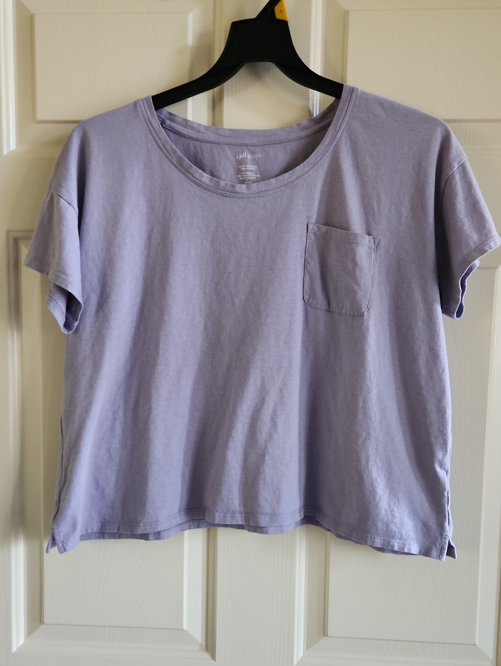 J. Jill Lavender Short-Sleeve Pocket Tee